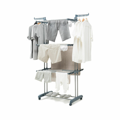 Folding Vertical Clothes Dryer with Wheels InnovaGoods 24 Bars (Refurb