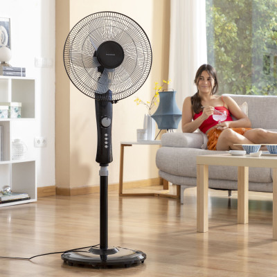 Freestanding Fan InnovaGoods Black 45 W (Refurbished A)