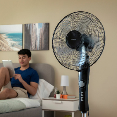 Freestanding Fan InnovaGoods Black 45 W (Refurbished A)