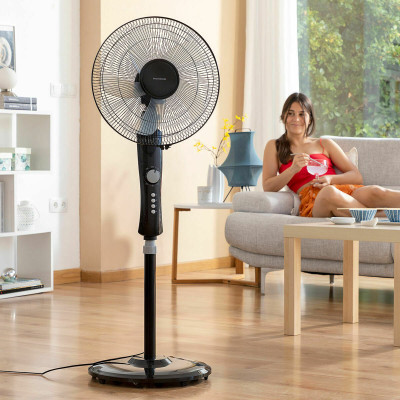 Freestanding Fan InnovaGoods Black 45 W (Refurbished A)
