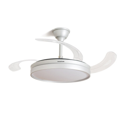 LED Ceiling Fan with 4 Retractable Blades InnovaGoods 80 W Ø49-104 cm