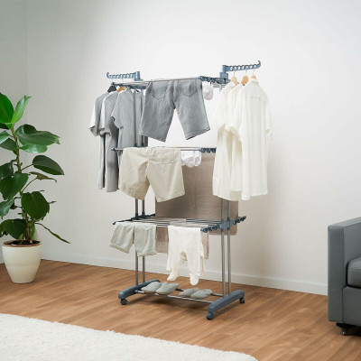 Folding Vertical Clothes Dryer with Wheels InnovaGoods 24 Bars (Refurb