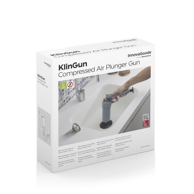 Universal Compressed Air Unblocking Gun with Adaptors KlinGun InnovaGo