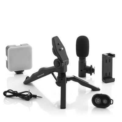 Vlogging Kit with Light, Microphone and Remote Control Plodni InnovaGo Vlogging Kit with Light, Microphone and Remote Control Plodni InnovaGo