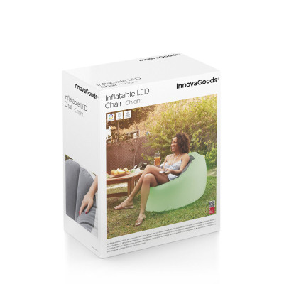 Inflatable Armchair with Multicoloured LED and Remote Control Chight I