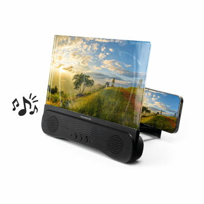 Rechargeable Screen Magnifier with Speaker for Mobile Phones Screenier