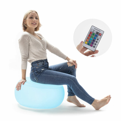 Inflatable Seat with Multicolour LED and Remote Control InnovaGoods Wh