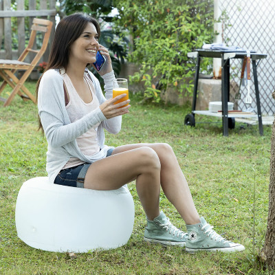 Inflatable Seat with Multicolour LED and Remote Control InnovaGoods Wh