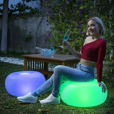 Inflatable Seat with Multicolour LED and Remote Control InnovaGoods Wh