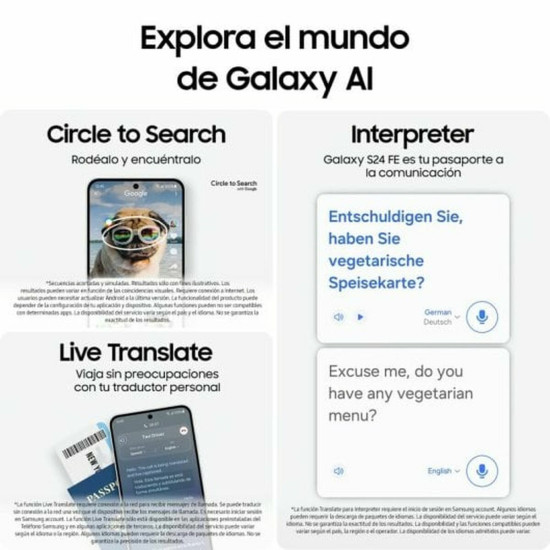 Smartphone Samsung Galaxy S24 FE 5G 6,7" 8 GB RAM 256 GB Green